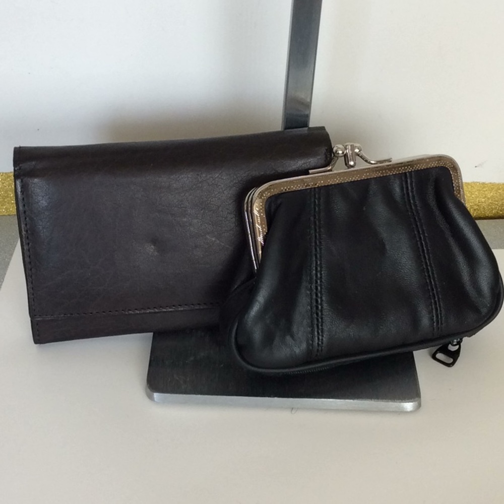 Leather Coin purse and Wallet set